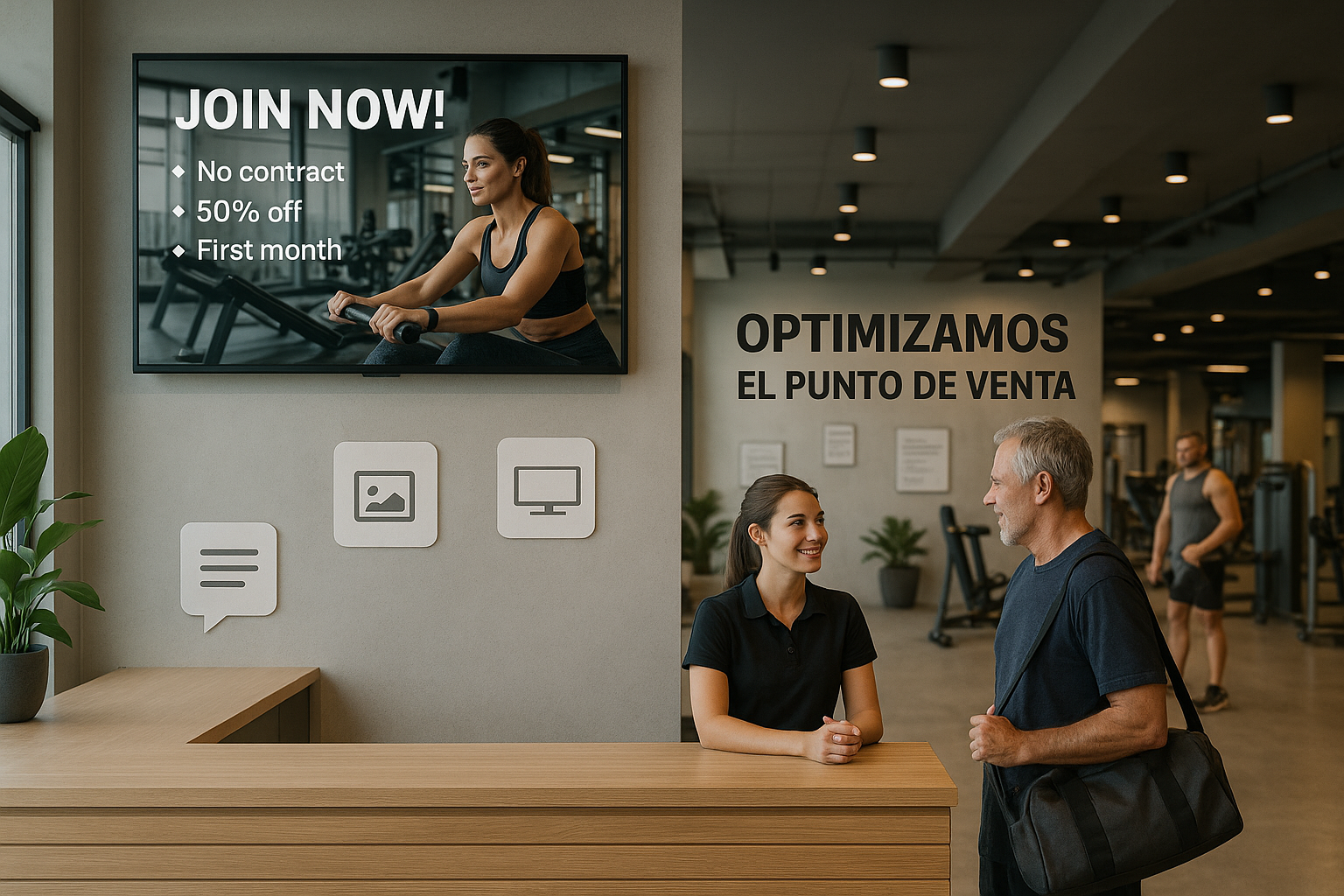 Marketing interno en el gimnasio y punto de venta